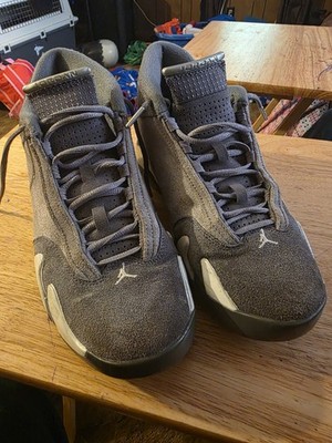 NIKE Air Jordan 9 Retro Flint Grey Suede Sneakers Size 11 (FJ3460-012)