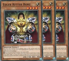 yugioh 3x Edler Ritter Borz OP22-DE016 COMMON DEUTSCH
