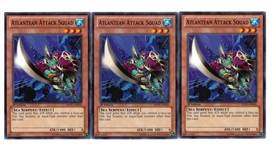 Yugioh- 3X Atlantean Attack Squad - Common - 1st Edition - REDU-EN036 - LP