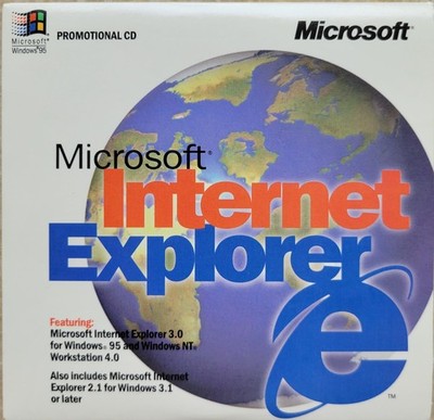 Vintage CD - Microsoft Internet Explorer, Version 3.0, 1996