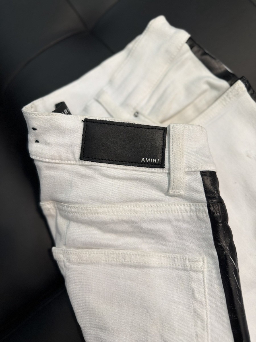 Size 30 - Amiri White Line Pants Jeans 100% Authentic Quick