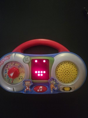 RARE 2005 Leap Frog Fridge DJ Radio Lights & Sounds Magnetic Back- Tested/Works