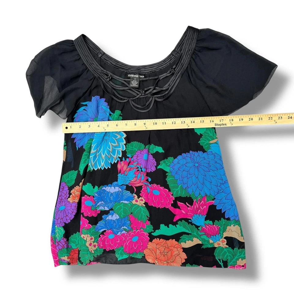 Con cordones florales de malla Vivienne Tam Foto 4 de 4