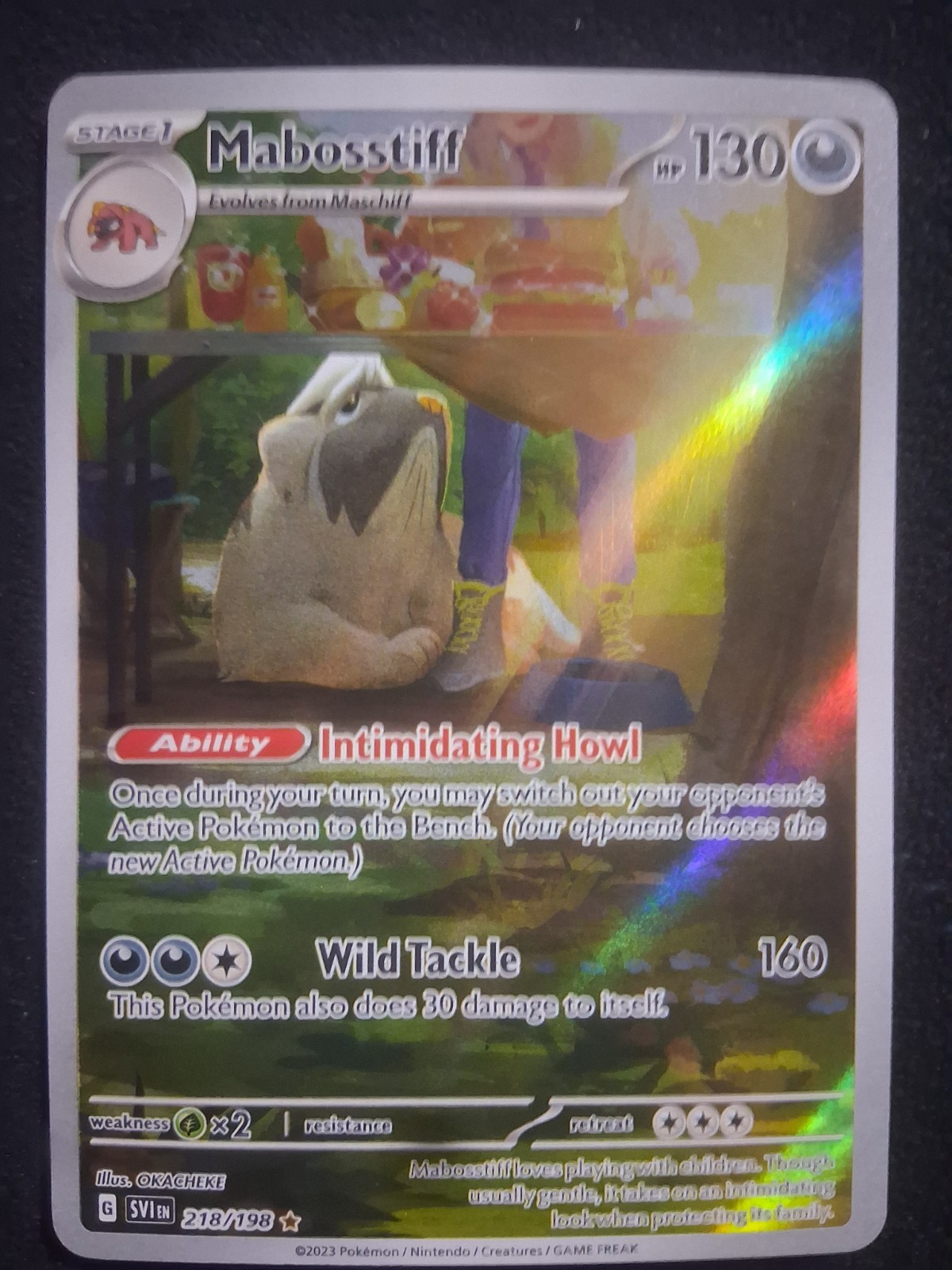 Mabosstiff 218/198 SV01: Scarlet & Violet Base Set Holo