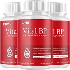  3 Pack Vital BP Advanced Blood Support Vitamin Formula VitalBP - 180Capsules