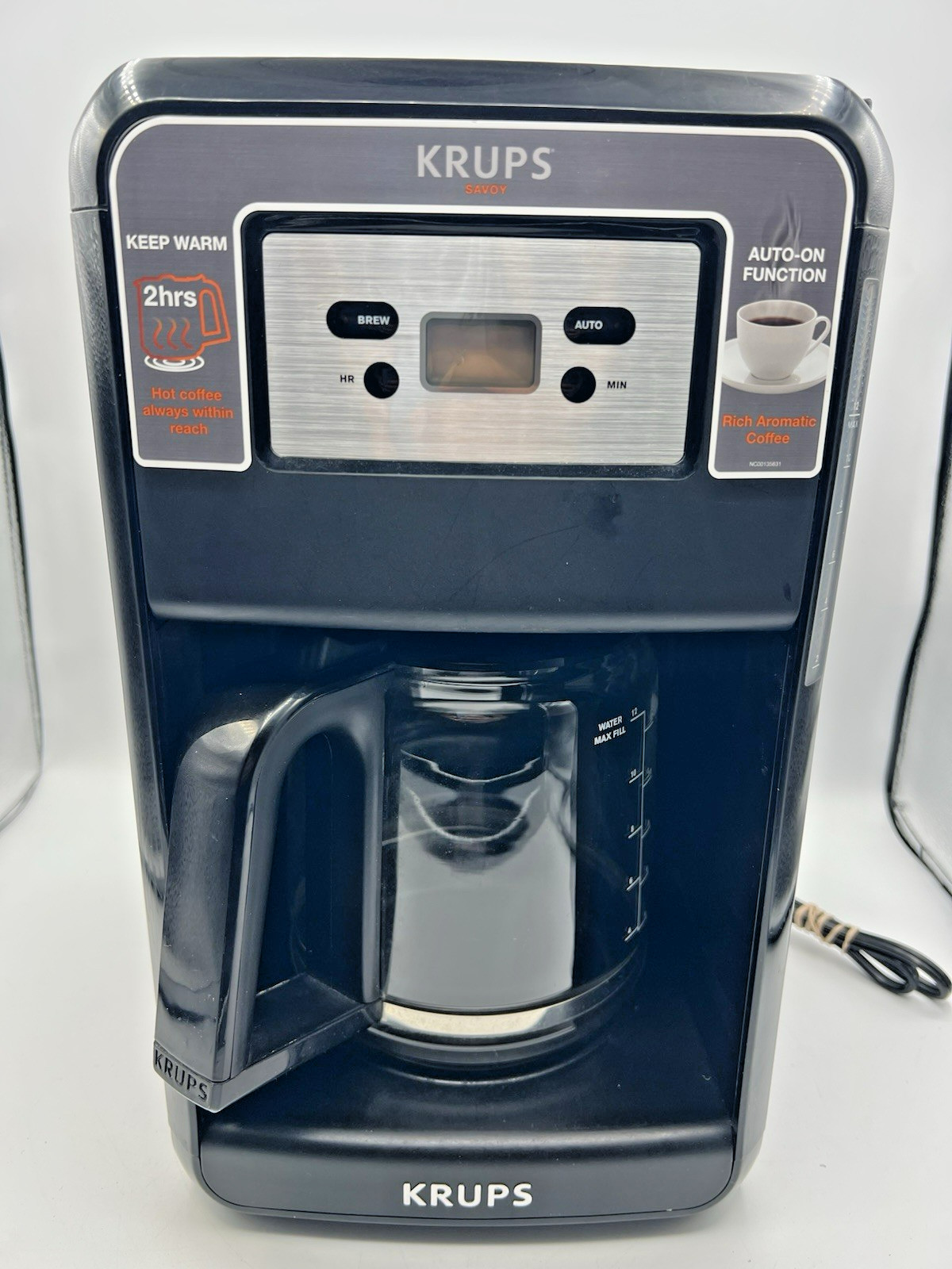 Black Drip Machine W/ Glass Carafe