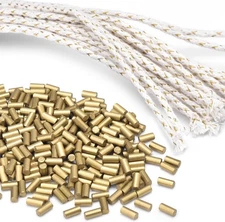 520pcs Lighter Flints Wicks Replacement,Lighter Repair kit Include Flint Gold 