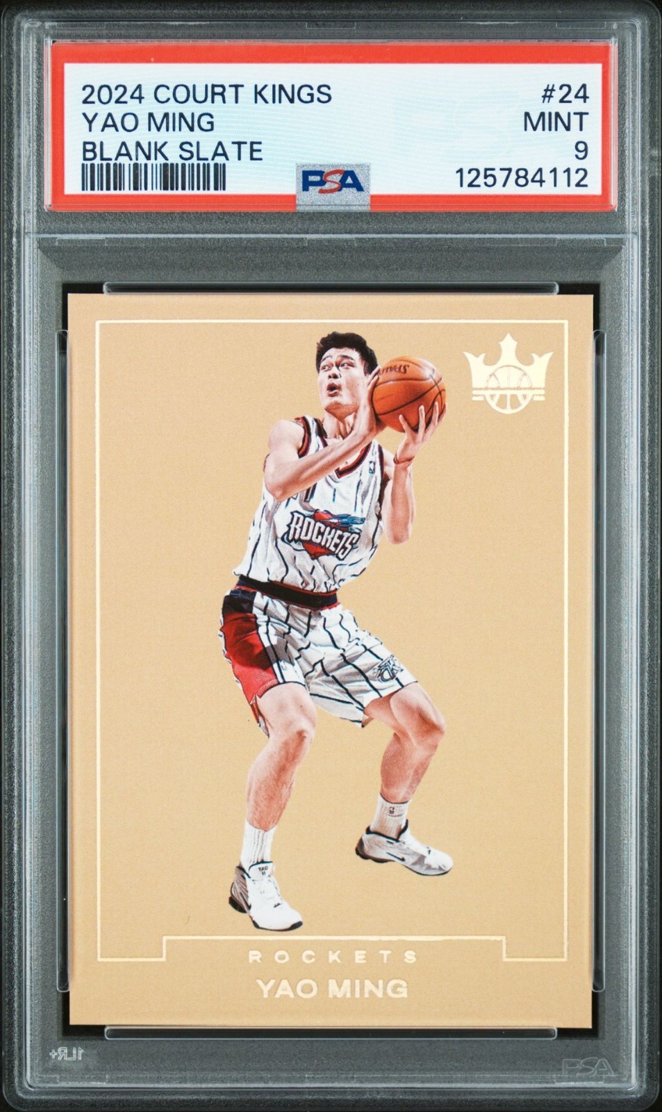 2024-25 Panini Court Kings Yao Ming Blank Slate SSP #24 Rockets PSA 9 Pop 7