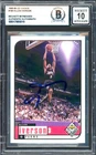 Allen Iverson Auto 1998-99 UD Choice Card 105 Card 76ers Auto GM 10 Beckett Wit