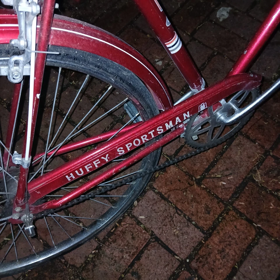 Huffy 自行车 运动员 1965 西尔斯 3 速 非常好 美丽 红色 N 白色 男孩 — 第 2/4 张图片