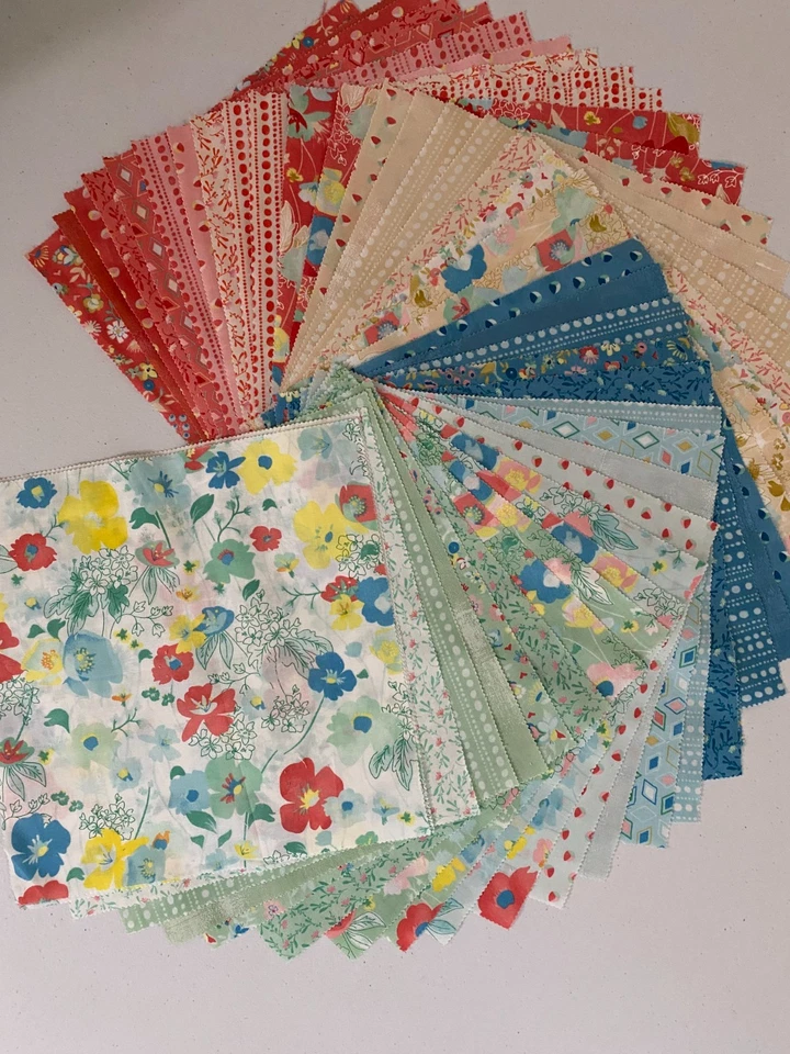 Gypsy Soul Layer Cake, Moda Basic Grey Quilt Fabric 42 Piece Squares - Image 3 of 4