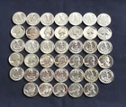 mixed dates, proof 97% silver quarters, beautiful high luster full roll