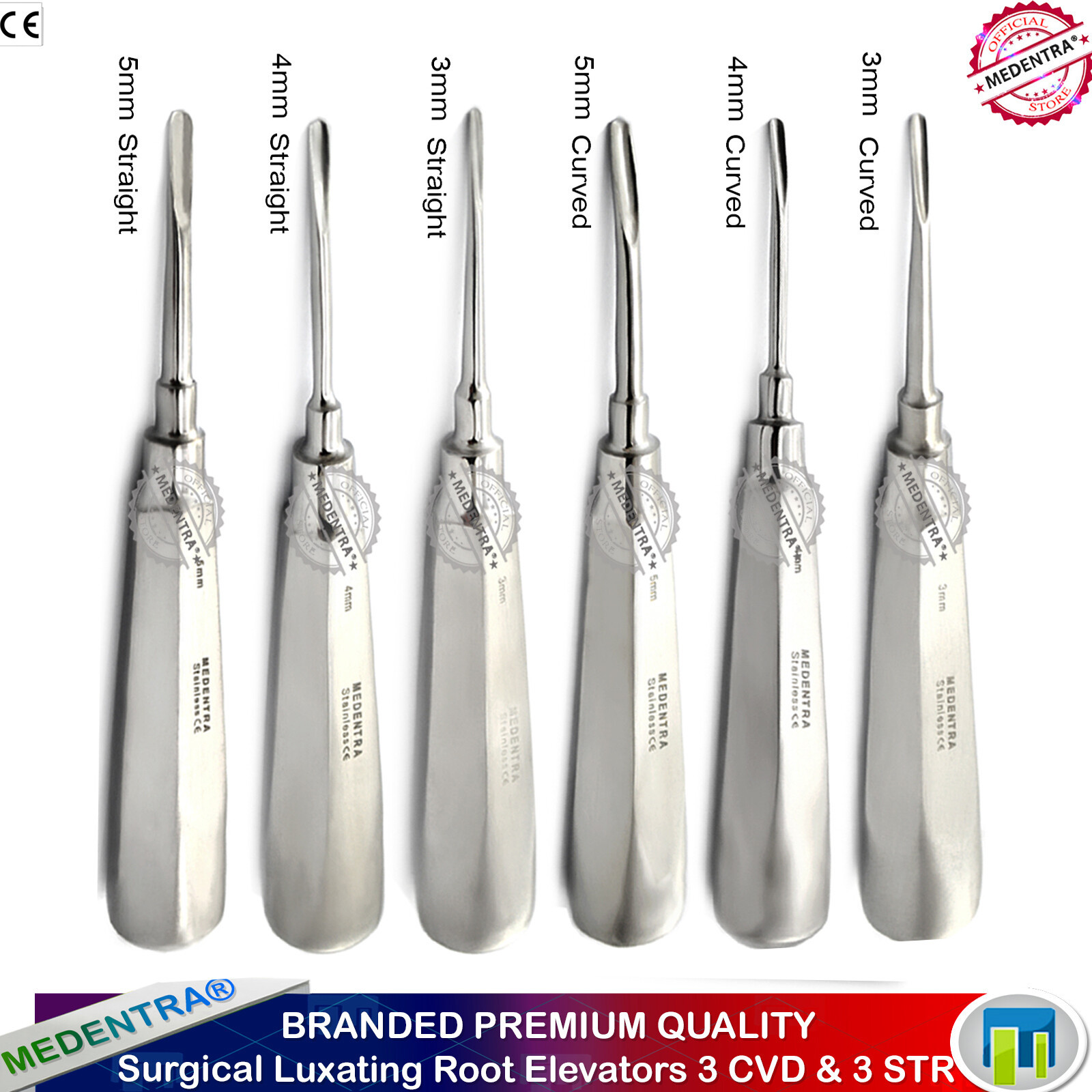 Dental Coupland Luxating Elevator Tooth Extractor, Loosening Elevators