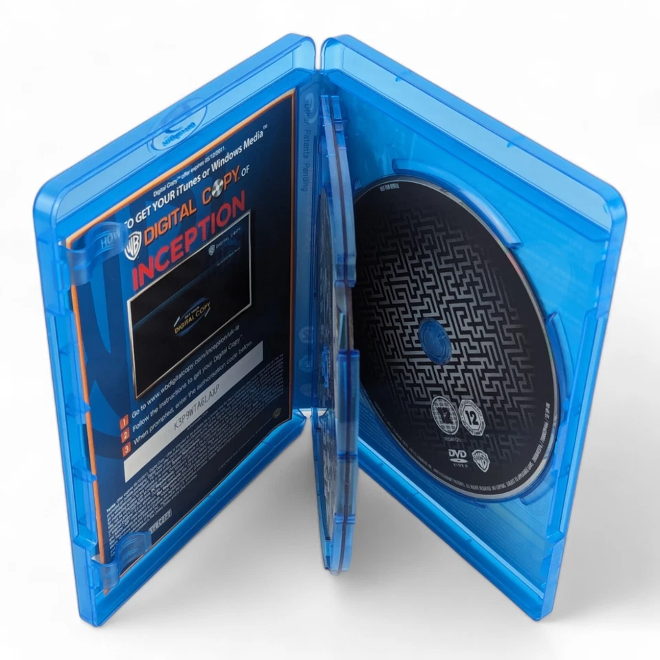 Inception (Blu-ray, 2010) Region B, Action, Adventure, Sci-Fi, Leo DiCaprio 1 - Image 3 of 3