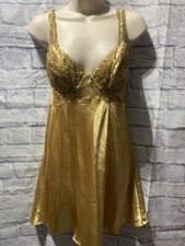 Vintage Victoria  s Secret gold Medium lingerie dress 68