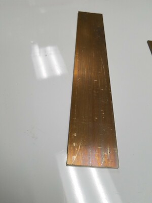 1/8'' x 2'' C360 BRASS FLAT BAR 24'' long Solid .125'' Plate Mill Stock H02