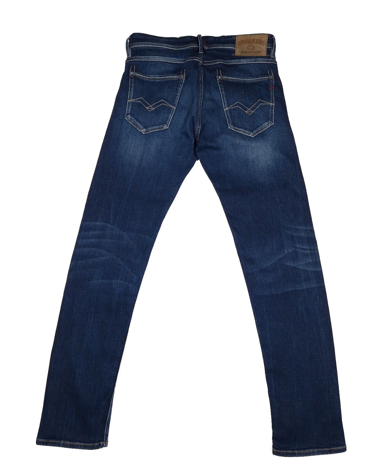 Replay Ronas Slim Straight Blue Jeans Mens W30 L32 Stretch eBay