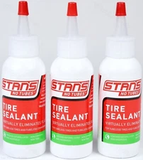 Three (3) Pack Stans No Tubes 2oz (59ml) Bottles Tubeless Bike Tire Sealant -NEW