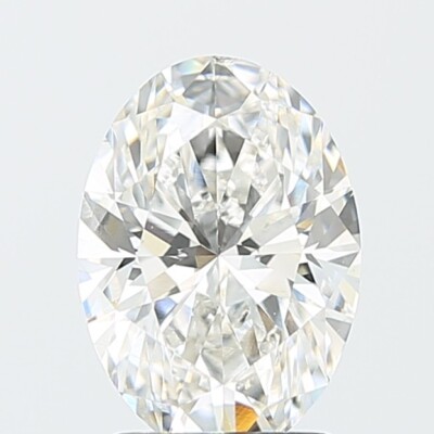 Lab Grown 6.03 Ct OVAL Cut G Color VS2 Clarity IGI Certified CVD Diamond