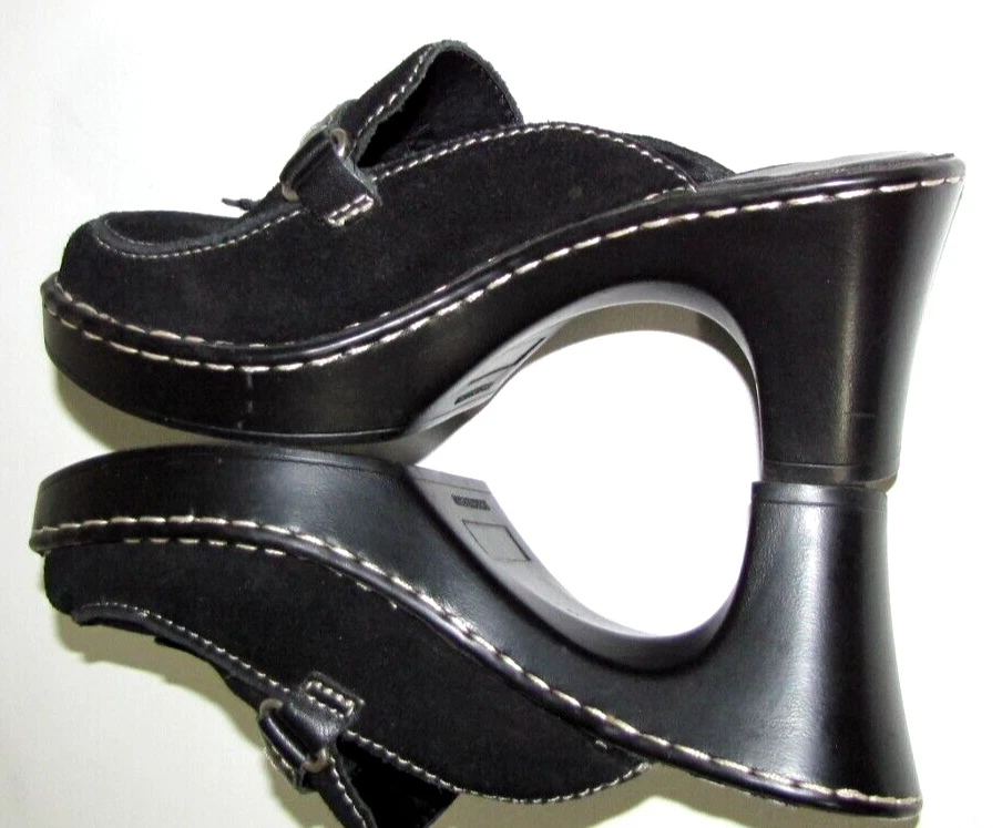 Женские черные клоги Nicole Markie на каблуках с открытой спиной без шнуровки кисточки (размер 6 М) - Изображение 4 из 4