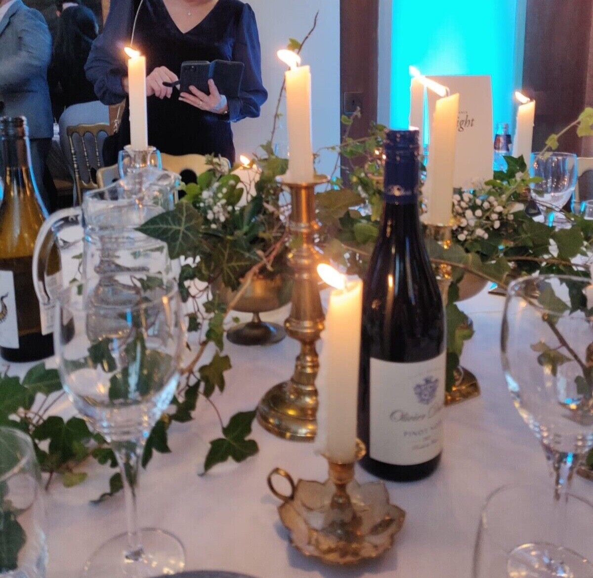 Job lot of 45 brass candlesticks. Various heights and styles, mostly