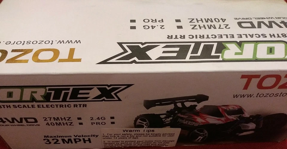 vortex Tozo 1/18th Scale Electric RTR 2.4Ghz RC 4WD Used Unverified - Image 2 of 4