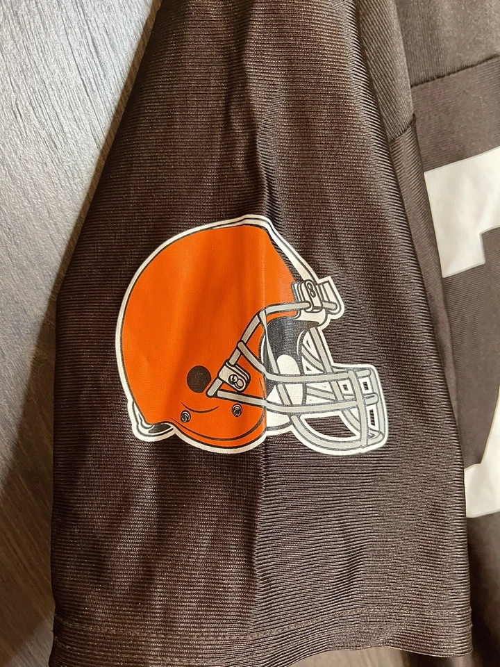 Camiseta NFL Apparel Cleveland Browns Joe Thomas #73 Adulto Marrom Grande - Imagem 4 de 4