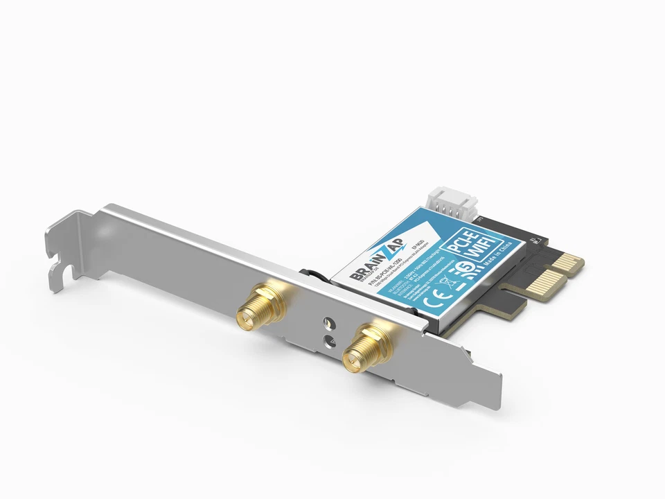 1200 Mbit PCIe PCI-Express WLAN Karte WiFi 2,4/5 GHz Dual-Band Netzwerkkarte PC - Bild 4 von 4