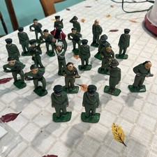 21 Clean Vintage Lead Army Green Soldiers Unknown Maker