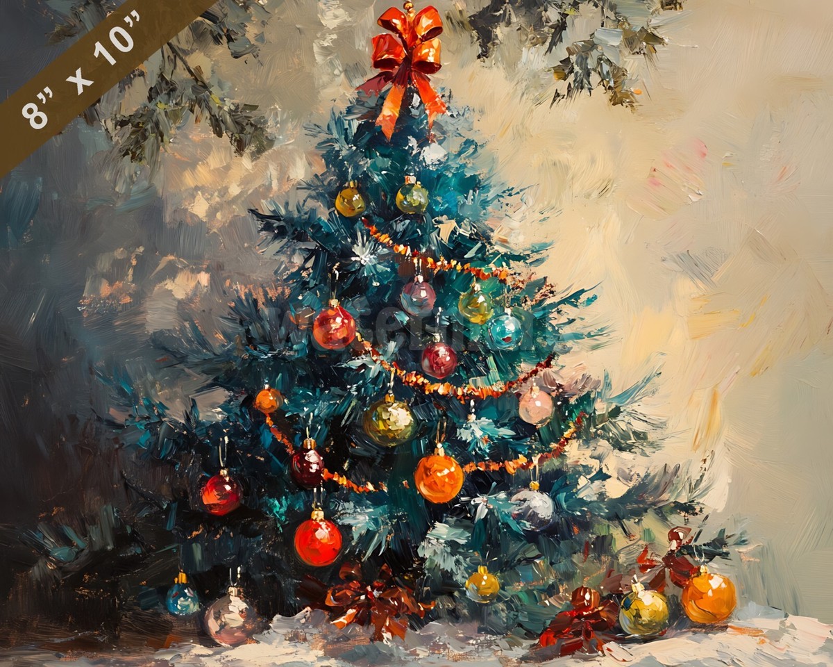 油彩画　Xmas tree 油彩画 Xmas tree 油彩画 Xmas tree 油彩画 Xmas tree ZXHYWYM