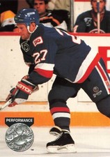 1991 Pro Set Platinum #286 Derek King New York Islanders