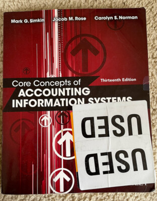 Core concepts of accounting information system ( used ) | eBay