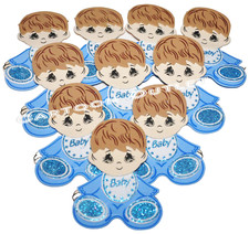 10 BABY SHOWER FAVORS BLUE BABIES DECORATION CENTERPIECE FOAM RECUERDOS BOYS
