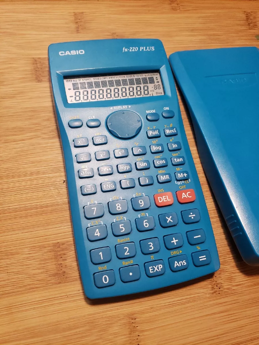 CASIO Calculadora Científica Fx-220 Plus, Ecrã de 2 Linhas, 181 Funções,  Azul - 345651 em .