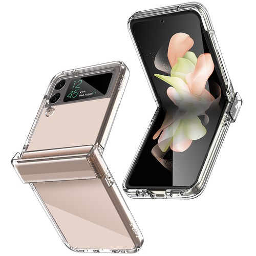 Funda protectora transparente con bisagra para Samsung Galaxy Z Flip 4 2022 a prueba de golpes - Imagen 2 de 10
