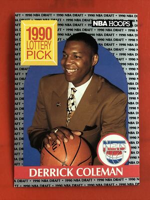 1990-91 NBA Hoops Derrick Coleman #390 Rookie | eBay