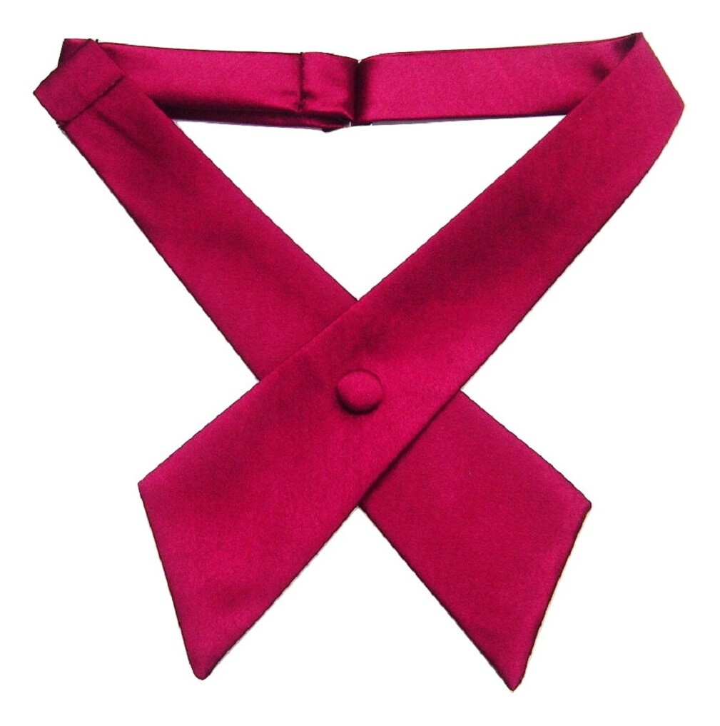 Unisex Cross Over Bowtie Mens Necktie Cravat Pre Tied Adjustable bow