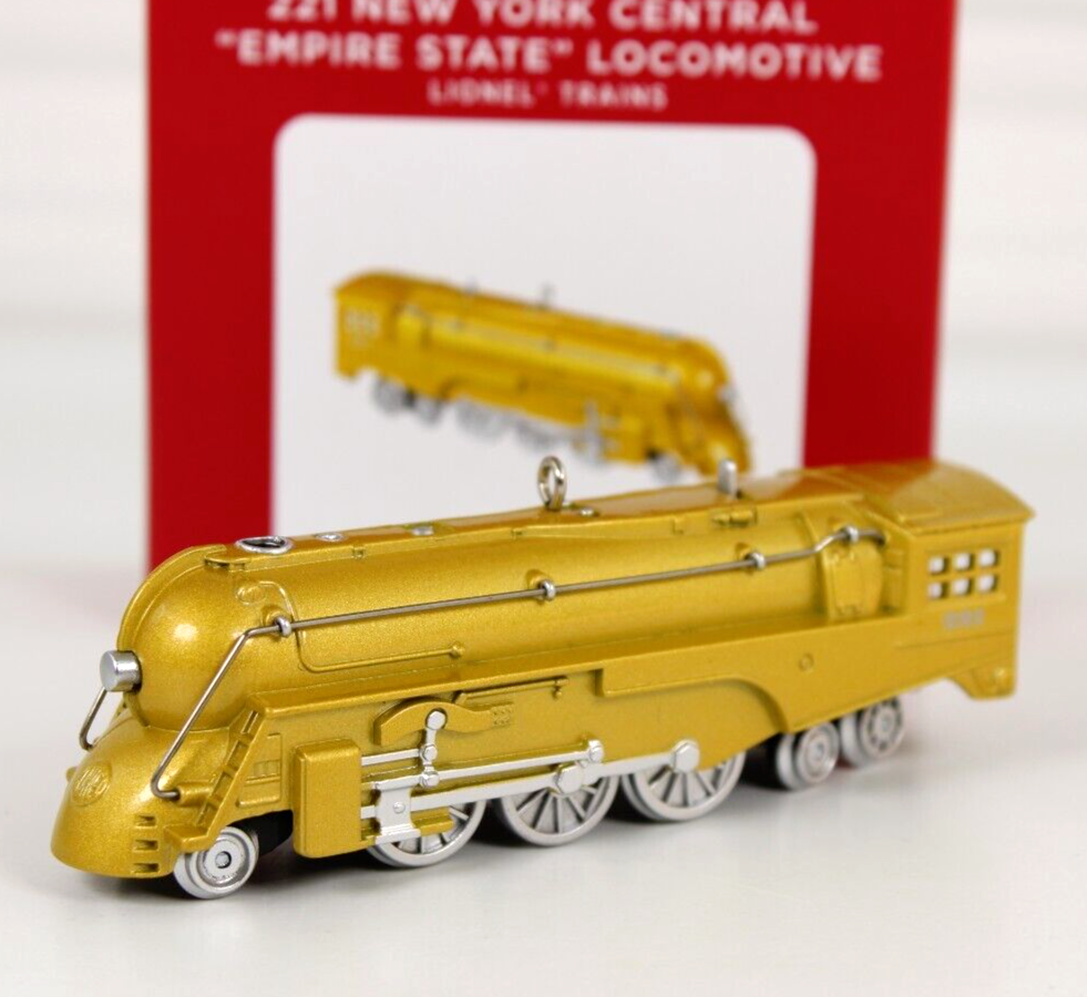 HALLMARK LIONEL NEW YORK CENTRAL EMPIRE STATE LOCOMOTIVE ORNAMENT DIE-CAST 2021