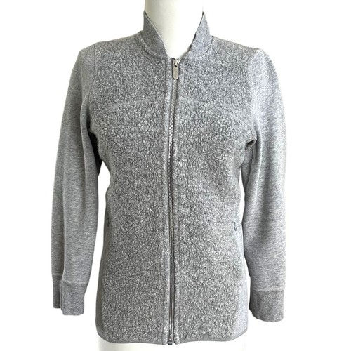 Lululemon Stand Out Sherpa Jacket 2 Grey Wool Blend Athleisure Cozy Outdoor