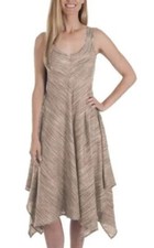 Fever Womens Linen Dress Beige