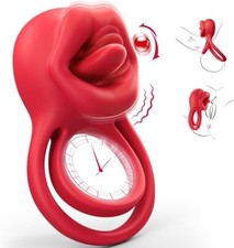 Men Penis Cock Ring Vibrator G-spot Dildo Massager Sex Toys For Women Couples