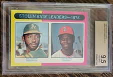 LOU BROCK 1975 O-Pee-Chee OPC ⚾️  #309 Stolen Base Leaders  BVG GEM MINT 9.5 WoW