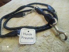 WOZA Premium Hundeleine Handgenäht Vollleder Rindlederleine Runde Kanten HG10XX