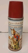 Vintage Roy Rogers Dale Evans Double R Bar Ranch THERMOS Cup Stopper 1950's
