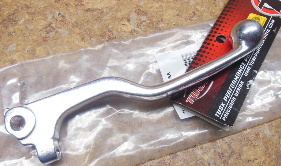 Tusk Right Brake Lever 1986–2001 Suzuki RM80 RM 80 Polished Silver Right RH - Image 2 of 3