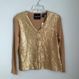gold sequin sweater