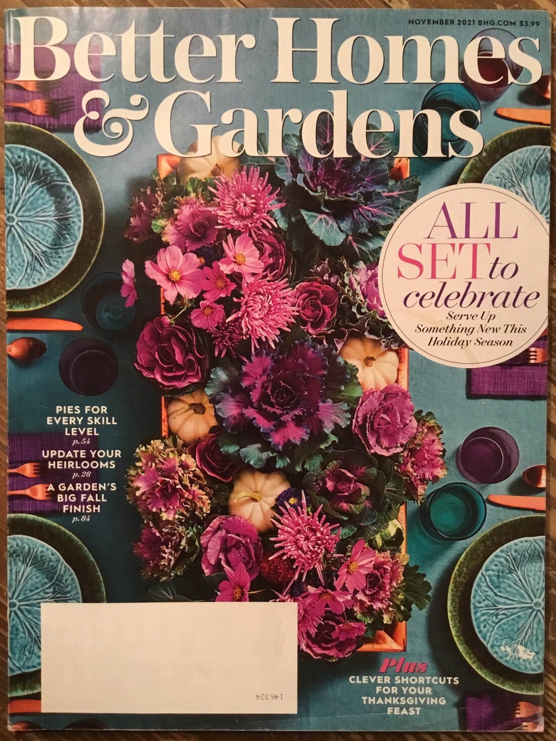 Better Homes and Gardens November 2021 Holiday Celebration Issue