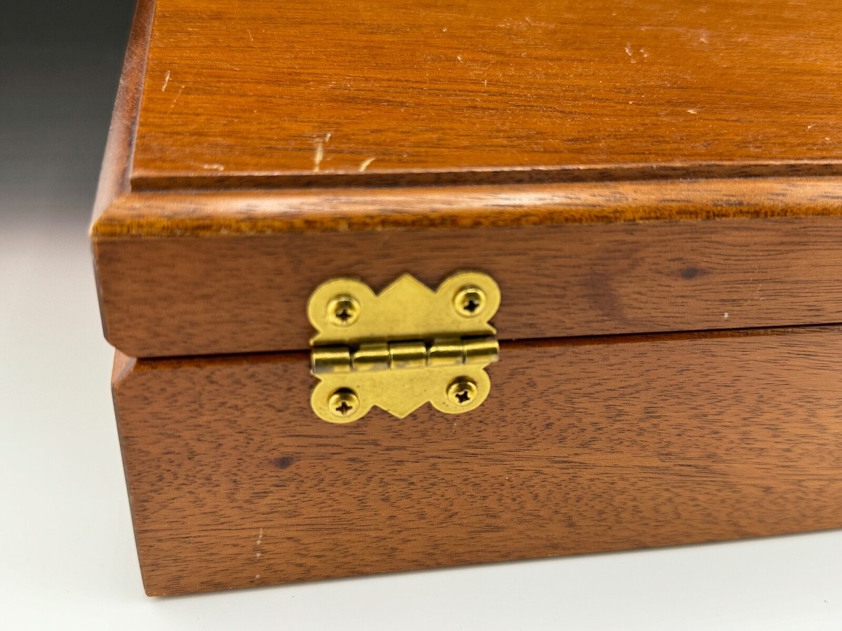 Tiffany Wooden 2 section jewelry box 8.5 Tiffany Wooden 2 section jewelry box 8.5