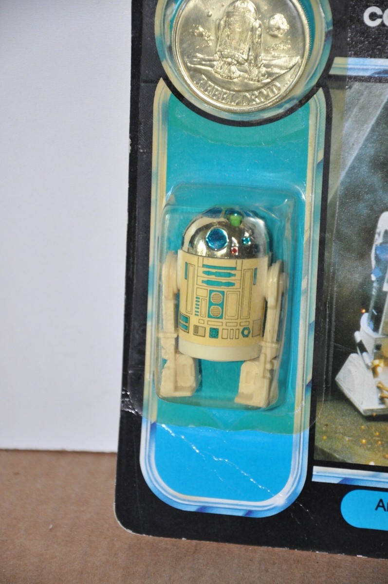 Vintage Star Wars Power Of The Force R2-D2 Coin Unpunched Kenner