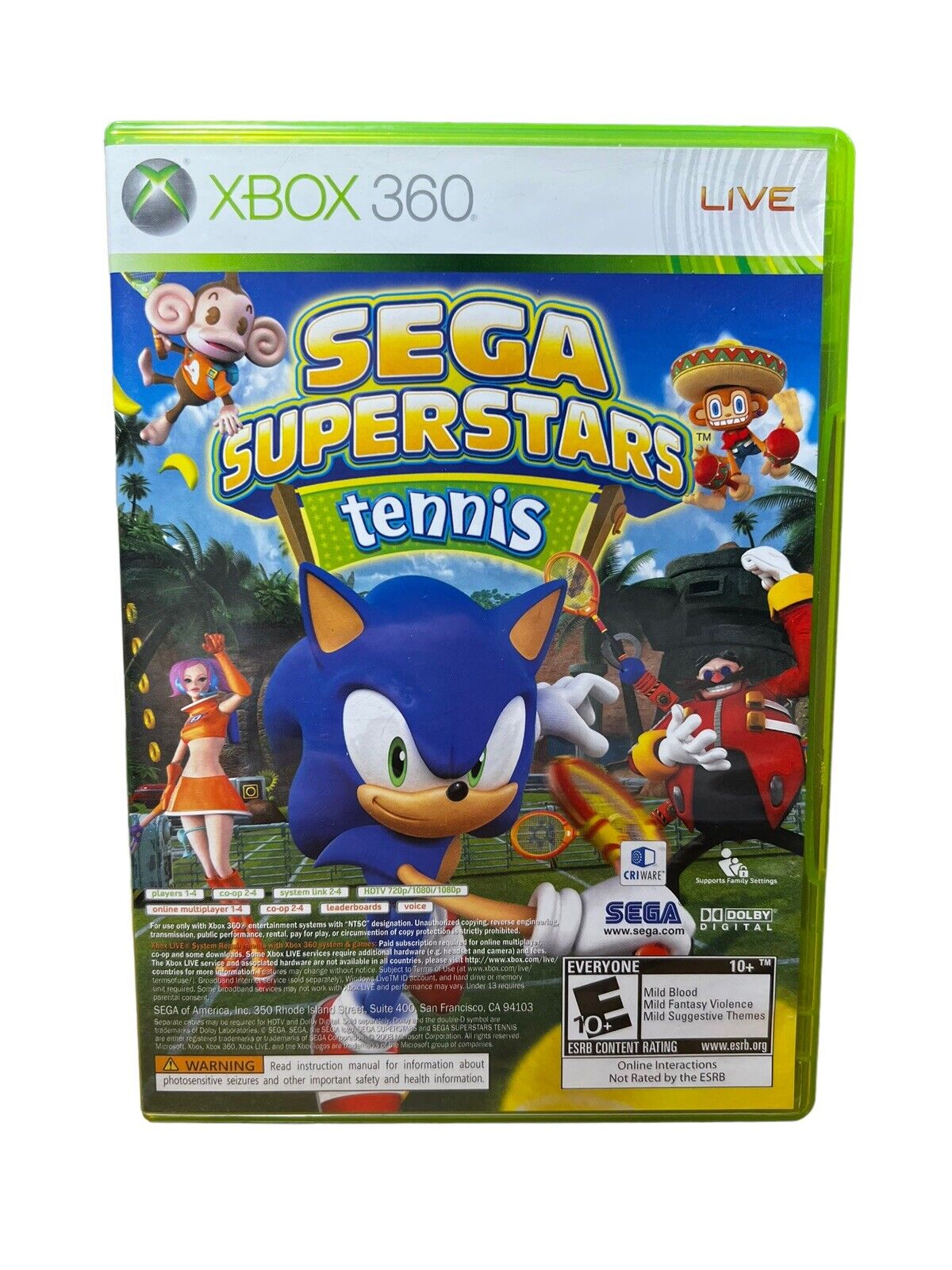 Jogo Sega SuperStar Tennis para Xbox 360 no Paraguai - Atacado Games -  Paraguay